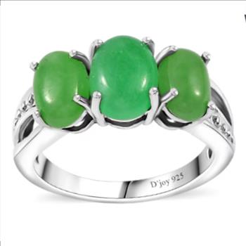 No Reserve Natural Jade Ring Size 5