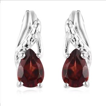 No Reserve Natural Mozambique Garnet  Earrings