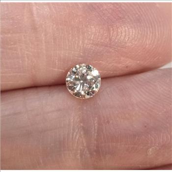 No Reserve .31 ct Natural Diamond Round Cut Loose Gemstone