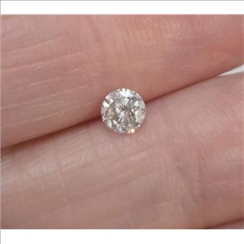 No Reserve .28 ct Natural Diamond Round Cut Loose Gemstone