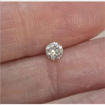 No Reserve .20 ct Natural Diamond Round Cut Loose Gemstone