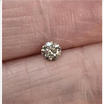 No Reserve .18 ct Natural Diamond Round Cut Loose Gemstone