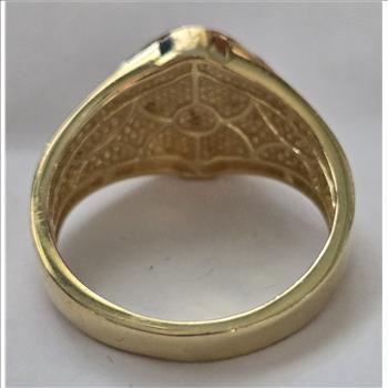 No Reserve Natural Diamond Eagle Ring Size 14