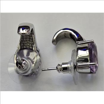 No Reserve Natural Amethyst Earrings