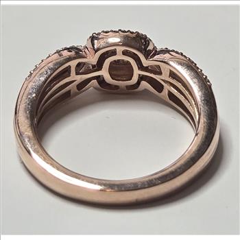 No Reserve .34 ct Natural Champagne Diamond Ring Size 10