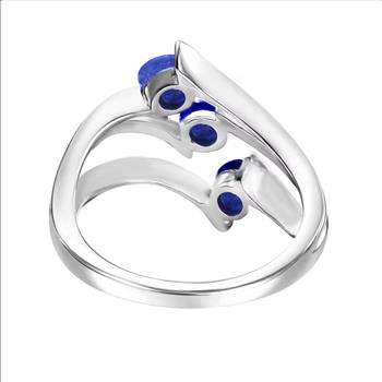 No Reserve Natural Sapphire Tri Color Ring Size 6 