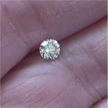 No Reserve VS2 .22 ct Natural Diamond Round Cut Loose Gemstone