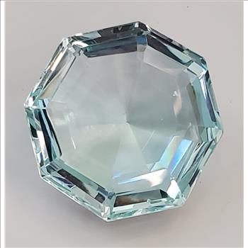 94.77 ct  Aqua Blue Quartz Octagon Cut Loose Gemstone