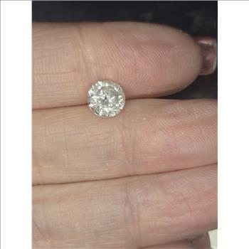 No Reserve .90 ct Natural Diamond Round Brilliant Cut Loose Gemstone Fi1