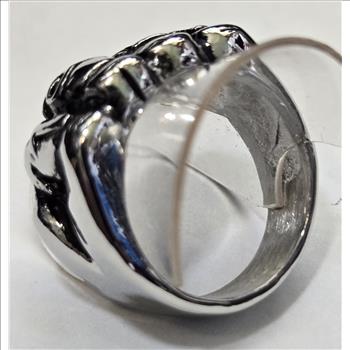 No Reserve 316L Stainless Steel Skull Ring Size 12