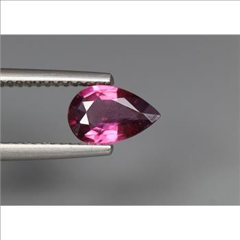  No Reserve VVS Natural Rhodolite Garnet Pear Cut Loose Gemstone