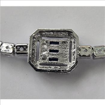 No Reserve Sapphire & Zircon Tennis Bracelet