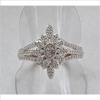 No Reserve Natural Diamond Ring Size 5