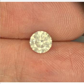No Reserve .58 ct Natural Diamond Round Cut Loose Gemstone
