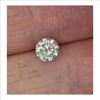 No Reserve .54 ct Natural Diamond Round Cut Loose Gemstone