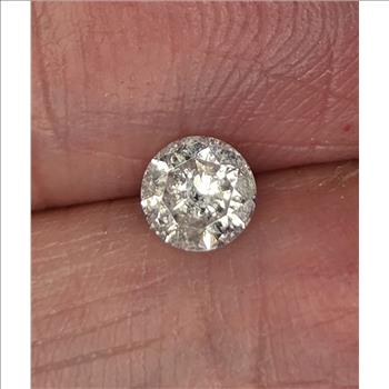 No Reserve .40 ct Natural Diamond Round Cut Loose Gemstone