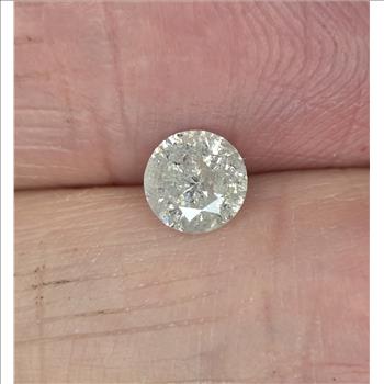 No Reserve .47 ct Natural Diamond Round Cut Loose Gemstone