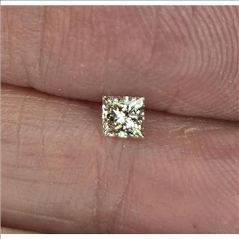 No Reserve .20 ct VVS2 Natural Diamond Princess Cut Loose Gemstone