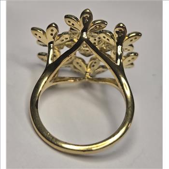 No Reserve .50 ct Natural Multi Color Diamond Ring Size 6