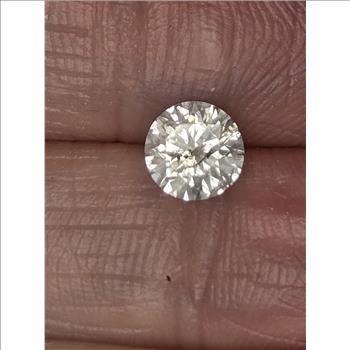 No Reserve .61 ct Natural Diamond Round Brilliant Cut Loose Gemstone