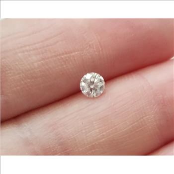 No Reserve .25 Ct Natural Diamond Round Cut Loose Gemstone