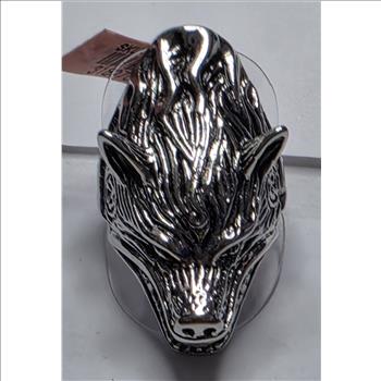 No Reserve  3D Wolf Ring Size 11