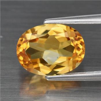 No Reserve VVS 6mm Natural Citrine Oval Cut Loose Gemstone