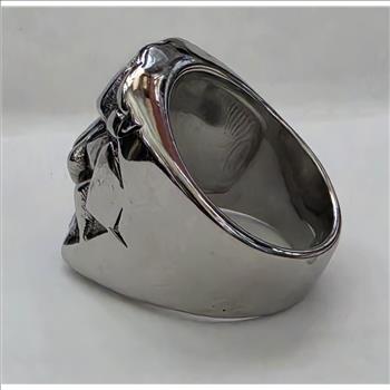 No Reserve 316L Stainless Steel Lion Ring Size 11