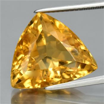 No Reserve VVS Natural Citrine Trillion Cut Loose Gemstone