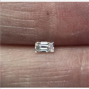 No Reserve Vs2 .15 ct Natural Diamond Baguette Cut Loose Gemstone