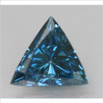 No Reserve .15 ct VS2 Natural Blue Diamond Trillion Cut Loose Gemstone