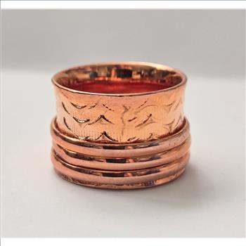 No Reserve  950 Copper Spinner Ring Size 6