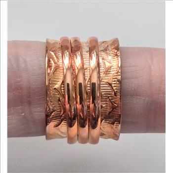 No Reserve  950 Copper Spinner Ring Size 6