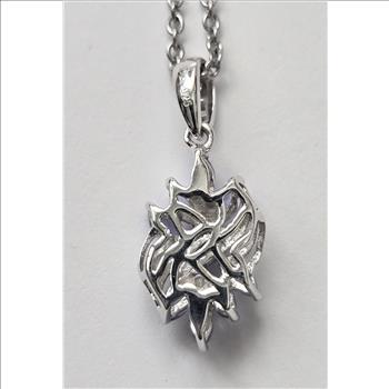 HOLD No Reserve Natural Tanzanite Pendant & Chain Necklace