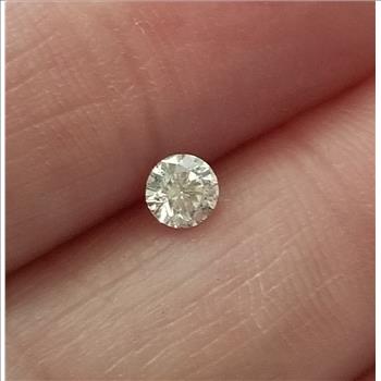 No Resrve .50 ct Natural Diamond Round Cut Loose Gemstone