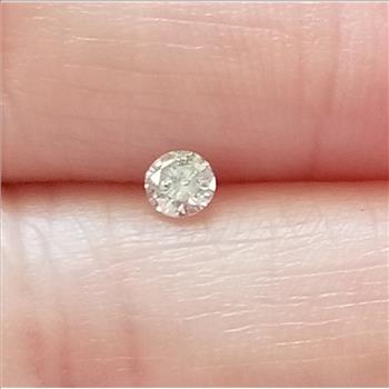 No Resrve .38 ct Natural Diamond Round Cut Loose Gemstone