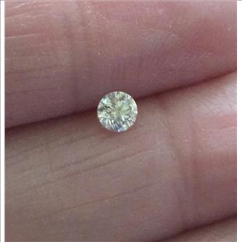 No Resrve .44 ct Natural Diamond Round Cut Loose Gemstone