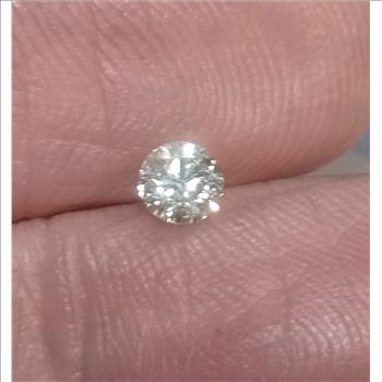 No Resrve .17 ct Natural Diamond Round Cut Loose Gemstone