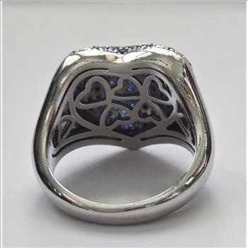 No Reserve Sapphire Heart Ring Size 7