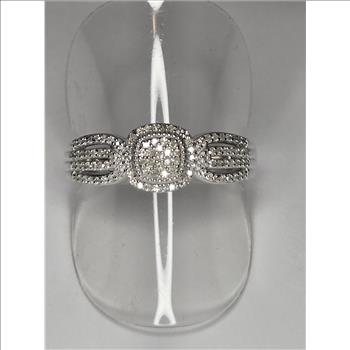 No Reserve .35 ct Natural Champagne Diamond Ring Size 9
