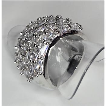 No Reserve Simulated Diamond Band Ring Size 7