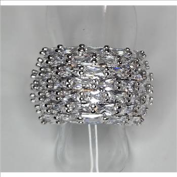 No Reserve Simulated Diamond Band Ring Size 9