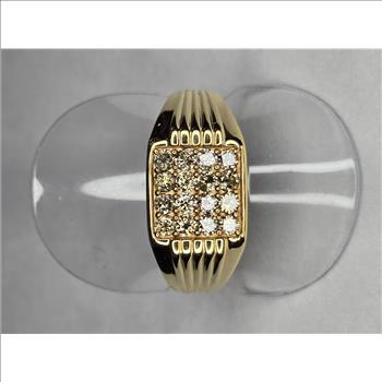 No Reserve .51 ct Natural Diamond Ring Size 12