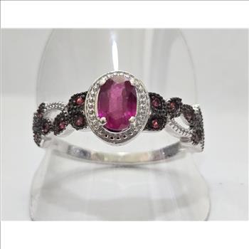 No Reserve.Natural Ruby Ring Size 11