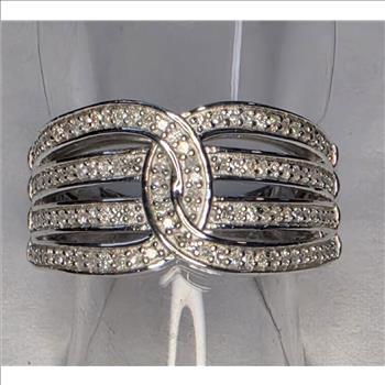 No Reserve ..52 ct Natural Diamond Ring Size 10