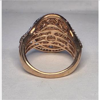 No Reserve .1.00 ct Natural Diamond Ring Size 7