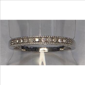 No Reserve ..;15 ct Natural; Diamond Anmiversary Ring Size 10 