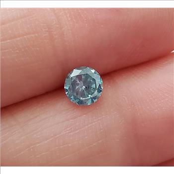 No Reserve .60 ct Natural Diamond Round Cut Loose Gemstone