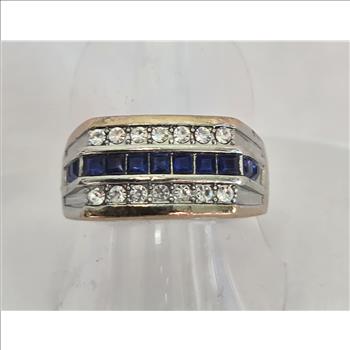 No Reserve Sapphire & Topaz Ring Size 10