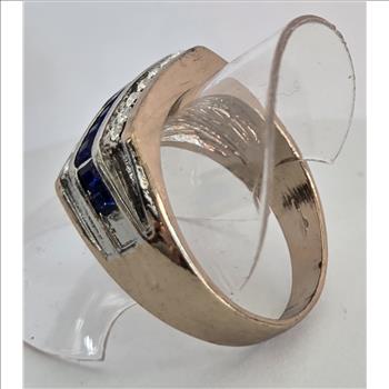 No Reserve Sapphire & Topaz Ring Size 10